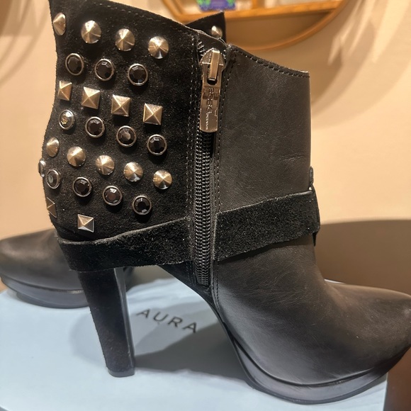 BCBGeneration Studded Leather and Suede Boots - Picture 2 of 9